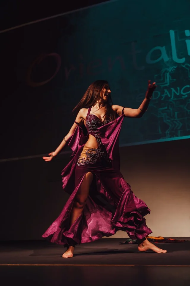 Adults dancing Bollywood at a weekly class in Nottingham
