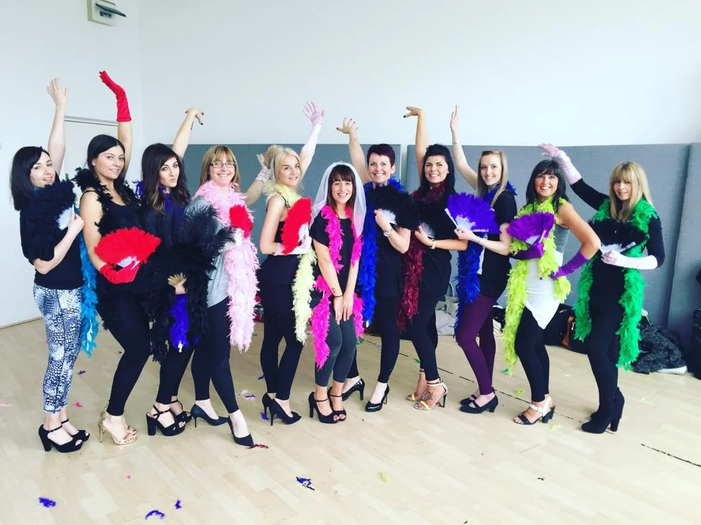 Burlesque hen party dance class in Nottingham