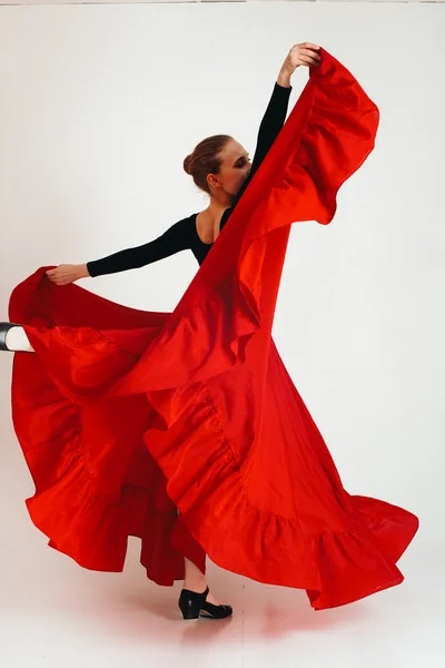 Adults learning flamenco at a weekly dance class in Nottingham