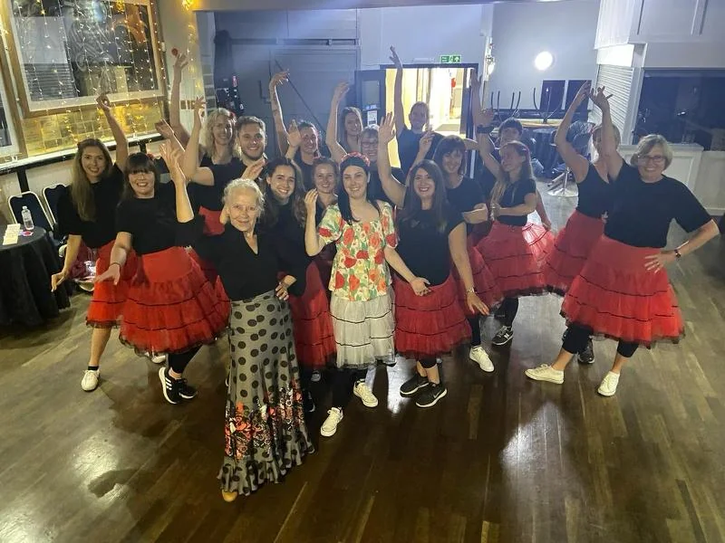 Flamenco hen party dance class in Nottingham